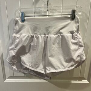 Women’s White Athletic Shorts